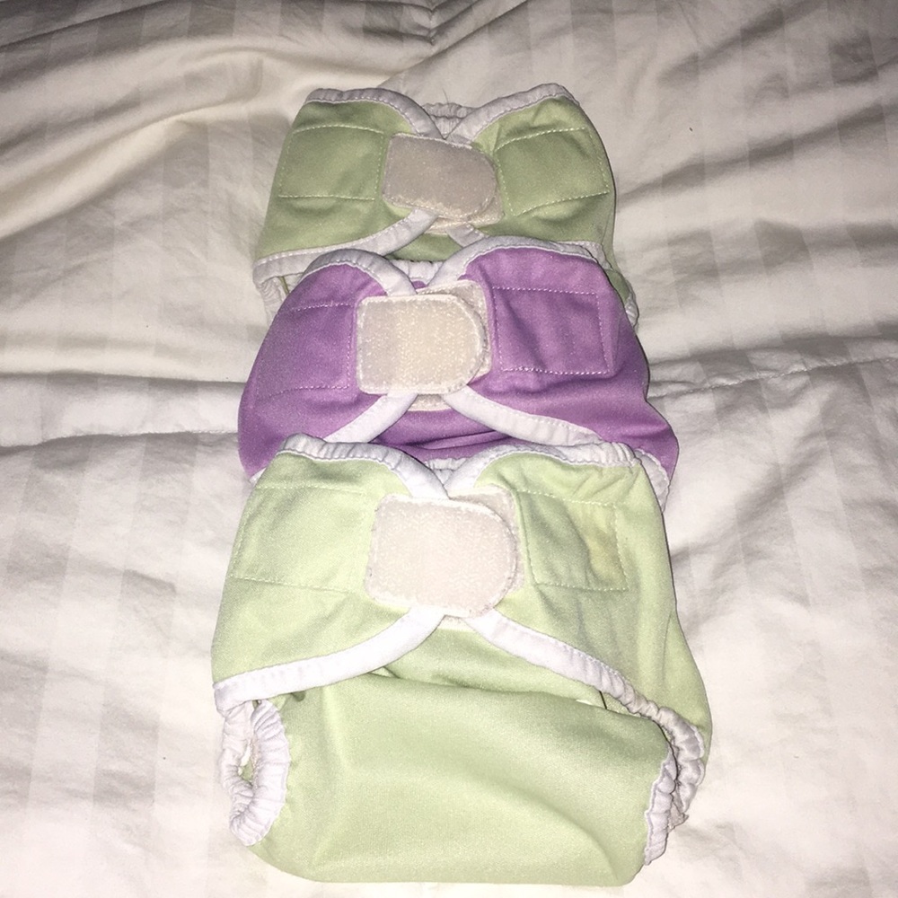 Thirsties Duo Wrap cloth diaper covers (3). Size 1
